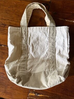 L.L. Bean vintage Canvas Tote in Natural/Cream